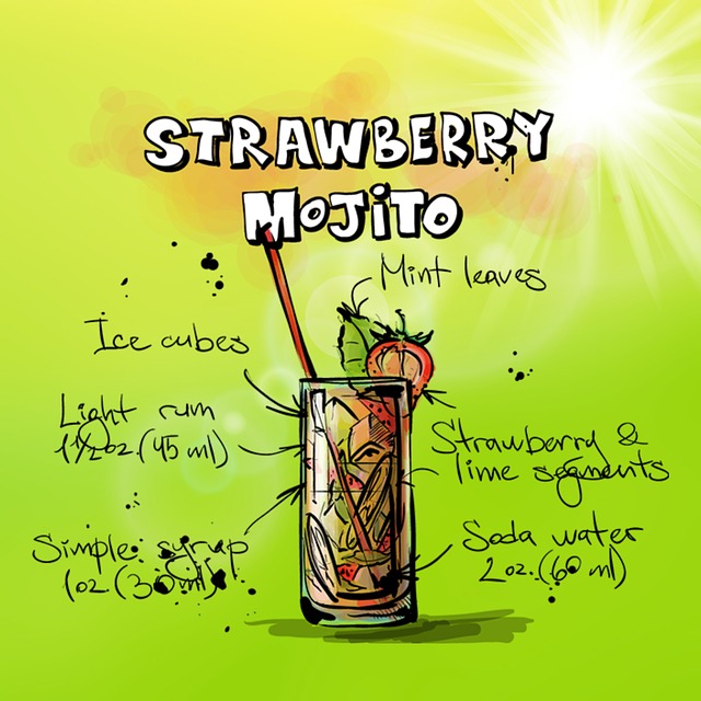 Strawberry-mojito